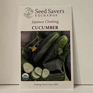 Organic Japanese Climbing Cucumber, 1894 Heirloom Seeds